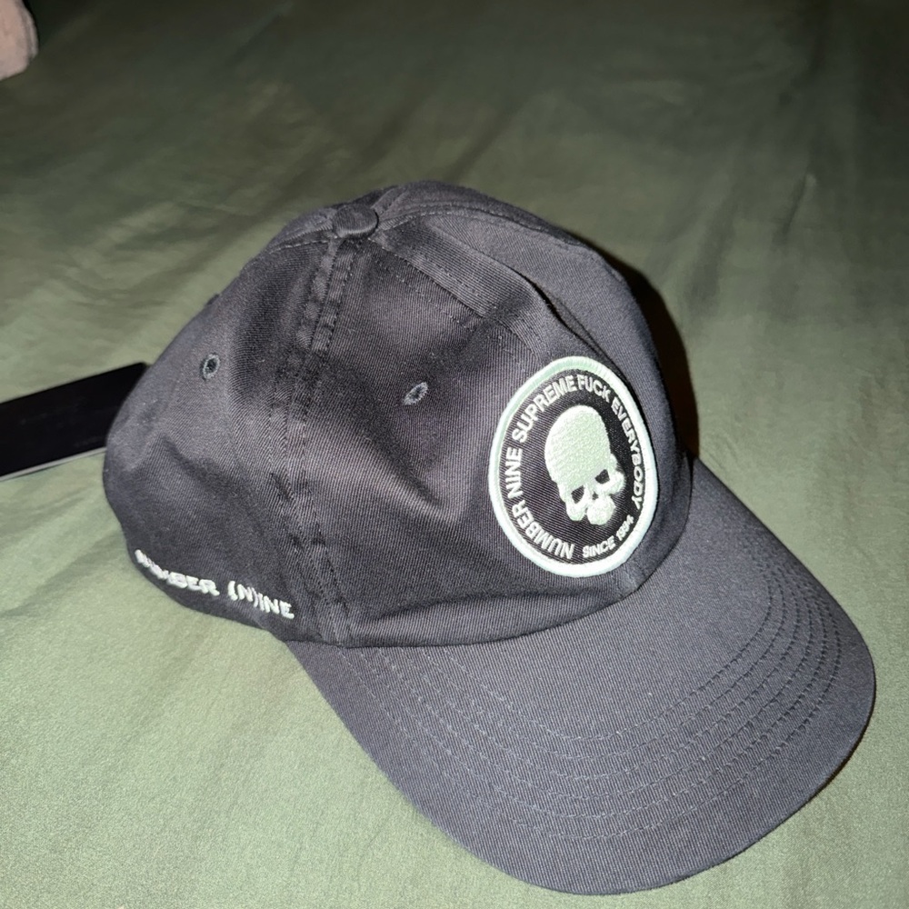 Supreme Black Skull Logo Hat